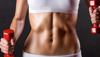 A set of exercises to lose belly fat